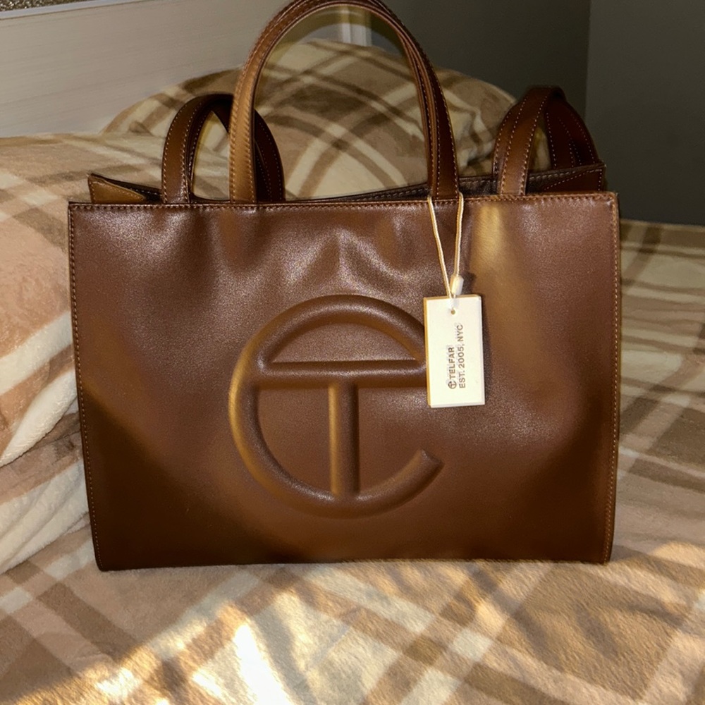 Brand new chocolate medium telfar bag.